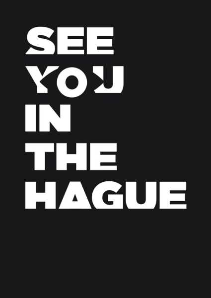 Poster 'See You in The Hague' foto: graphic design: Autobahn