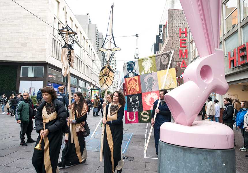 Lara Schnitger, The Hague as Suffragette City, 2021 foto: Mylene Siegers, courtesy Stroom Den Haag