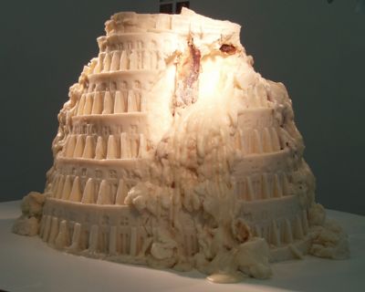Raul Ortega Ayala, Babel fat tower op 7 november 2010 foto: Stroom Den Haag