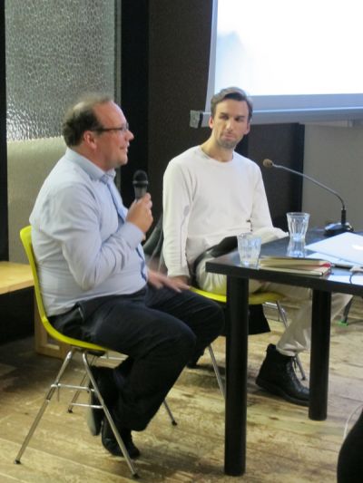 Ibo van de Poel en Andrew Norman Wilson, foto: Stroom Den Haag