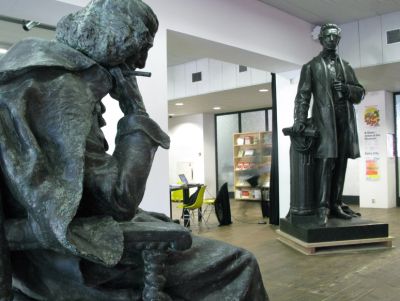 Spinoza en Thorbecke bij Stroom Den Haag foto: Johan van Gemert