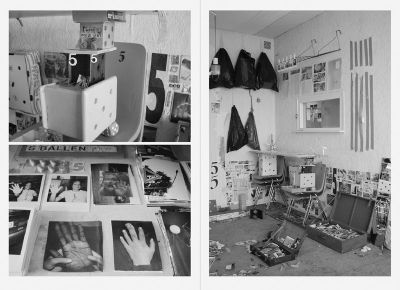 Mark Manders with Roger Willems, Newspaper with Fives, 2001 (Roma Publication 25)