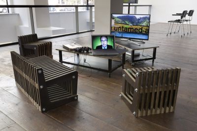 'A Glass Darkly' bij Stroom Den Haag (2014): Vermeir & Heiremans, 'Art House Index (AHI-)', 2014 foto: Gerrit Schreurs, courtesy Stroom Den Haag