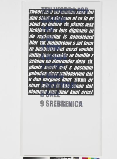Peter Koole, 'Sneeuw (Zwart editie)', 2005 foto: Peter Hilz