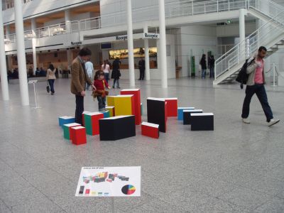 After Neurath: ontwerprojecten studenten KABK in Atrium Stadhuis, foto: Stroom Den Haag