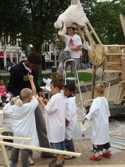 Workshop NAbeeld in Huygens Park, foto: Stroom Den Haag